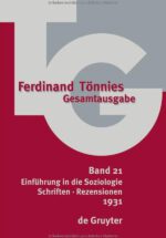 TG 21 – 1931: Einführung in die Soziologie. Schriften · Rezensionen